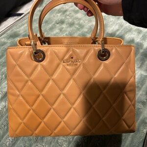 Kate Spade Camel Quilted Satchel